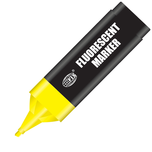 Bewijzen analyse Likken Buy FIS Fluorescent Marker - Yellow (pkt/10pc) Online @ AED13.65 from Bayzon