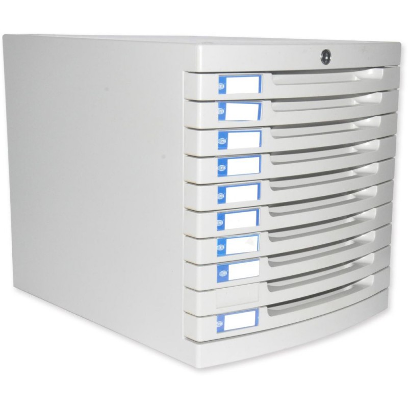 Buy Fis File Cabinet Plastic With Key 10 Drawers Fsotus 28k