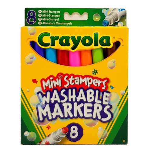 Buy Crayola 8 Mini Stampers Washable Markers (pkt/8pcs) Online @ AED22