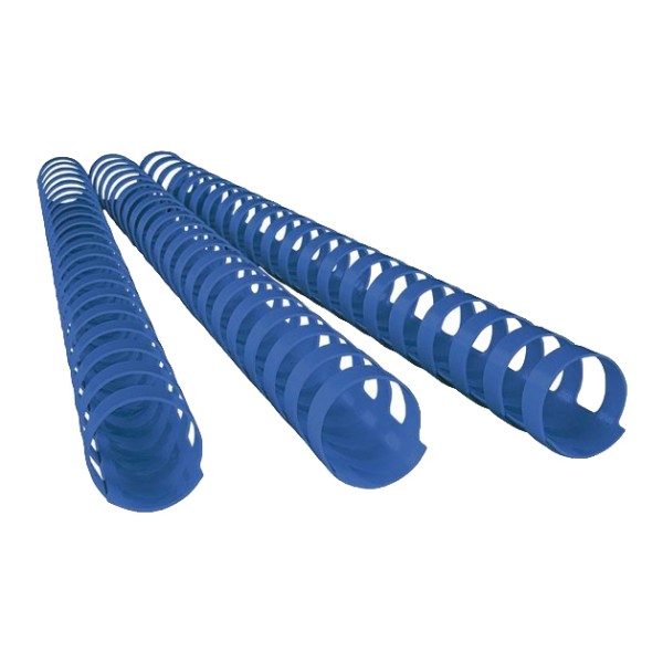 Deluxe 17808 A4 8mm Plastic Binding Comb - Blue (pkt/100pcs)