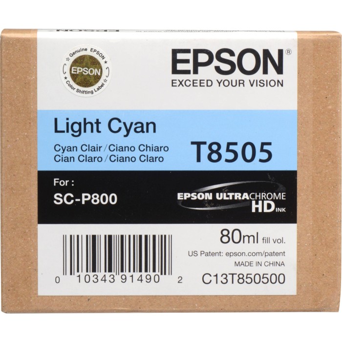 Epson T850500 Ink Cartridge - Light Cyan