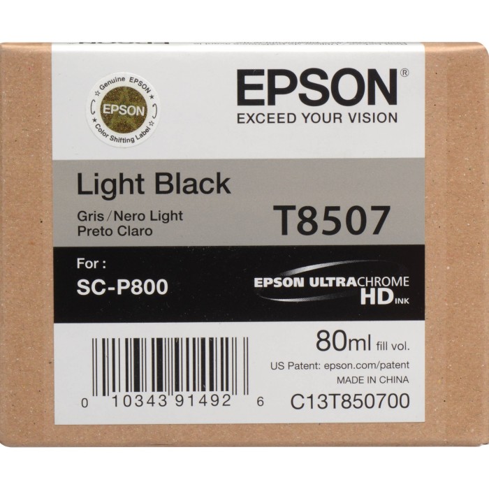 Epson T850700 Ink Cartridge - Light Black