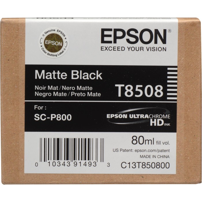 Epson T850800 Ink Cartridge - Matte Black