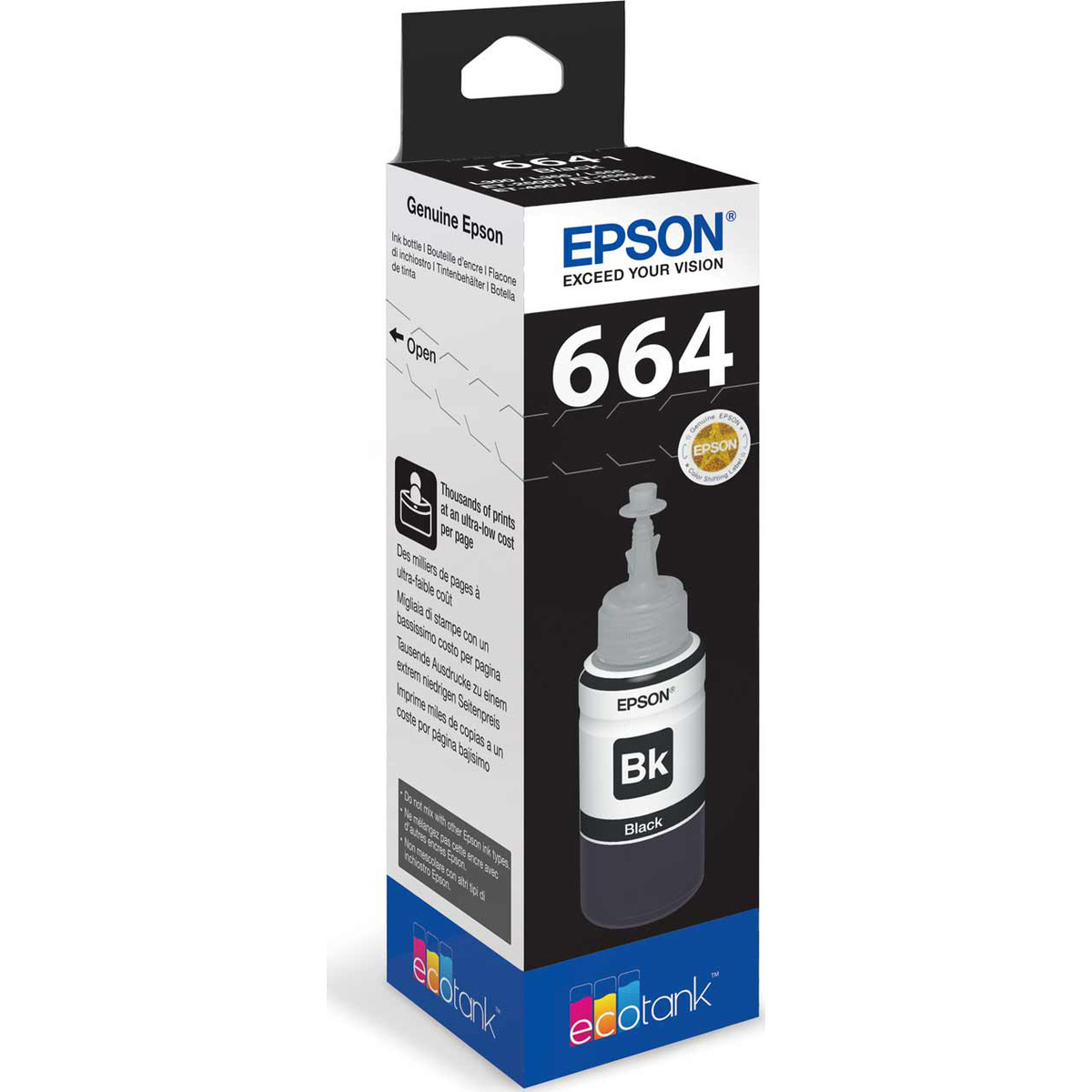 Buy Epson 664 Ecotank Ink Bottle 70ml Black Online Aed36 From Bayzon 1127