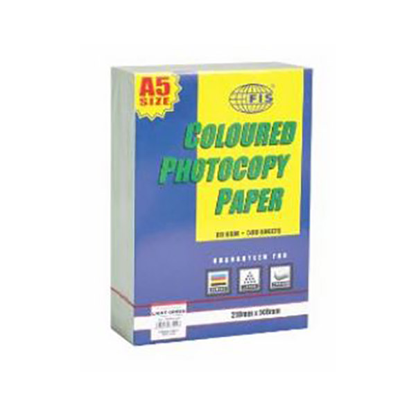 FIS Pastel Color Photocopy Paper 80 gsm A5 FSPWA5BLNE - Pastel Blue (pkt/500s)