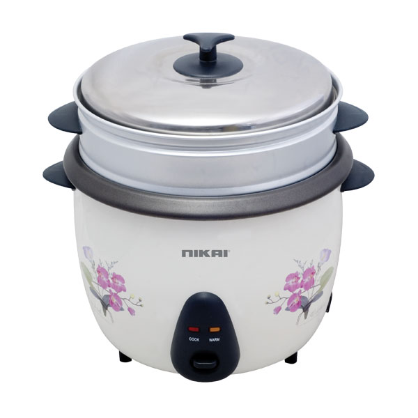 Nikai Non Stick Teflon Pot Rice Cooker, Detachable Power Cord