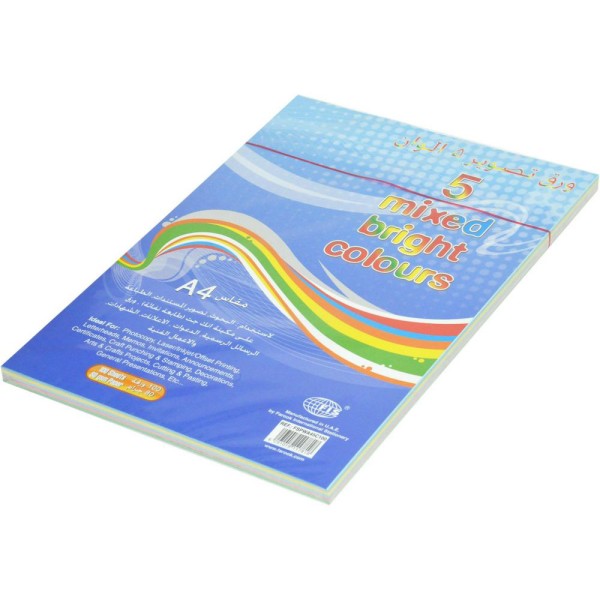 FIS Pastel Color Photocopy Paper 80gsm A4 FSPWA45C100 - Assorted (pkt/100s)