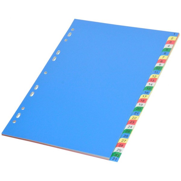 Buy FIS PP Color Divider 1-31 A4 - FSDV318 (box/10pkt) Online @ AED105 ...