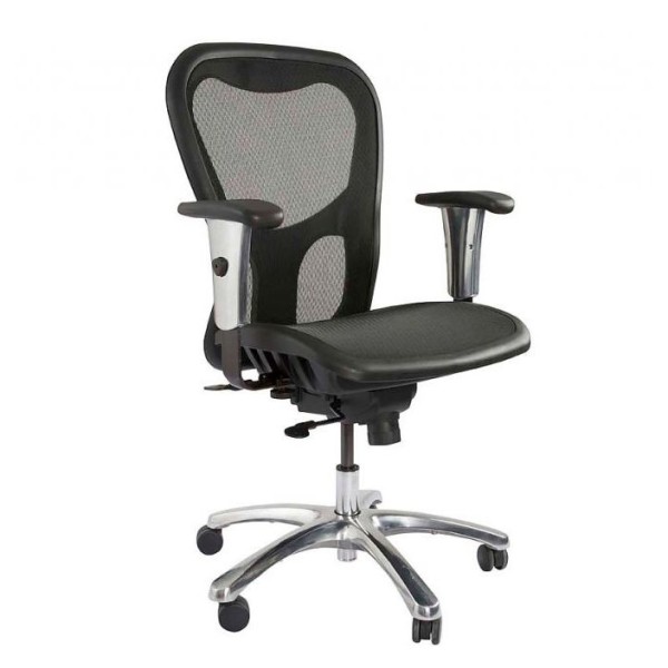 Mahmayi MOF-TA93566 Medium Back Ergonomic Mesh Chair - Black (pc)