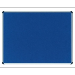 Partner Cork/Felt Notice Board 90 x 120cm - Blue (pc)