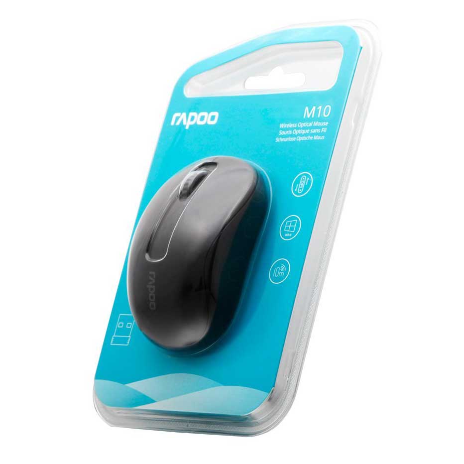 Rapoo Black M10 Wireless Plus - Optical AED52 Mouse Online Buy @ from Bayzon