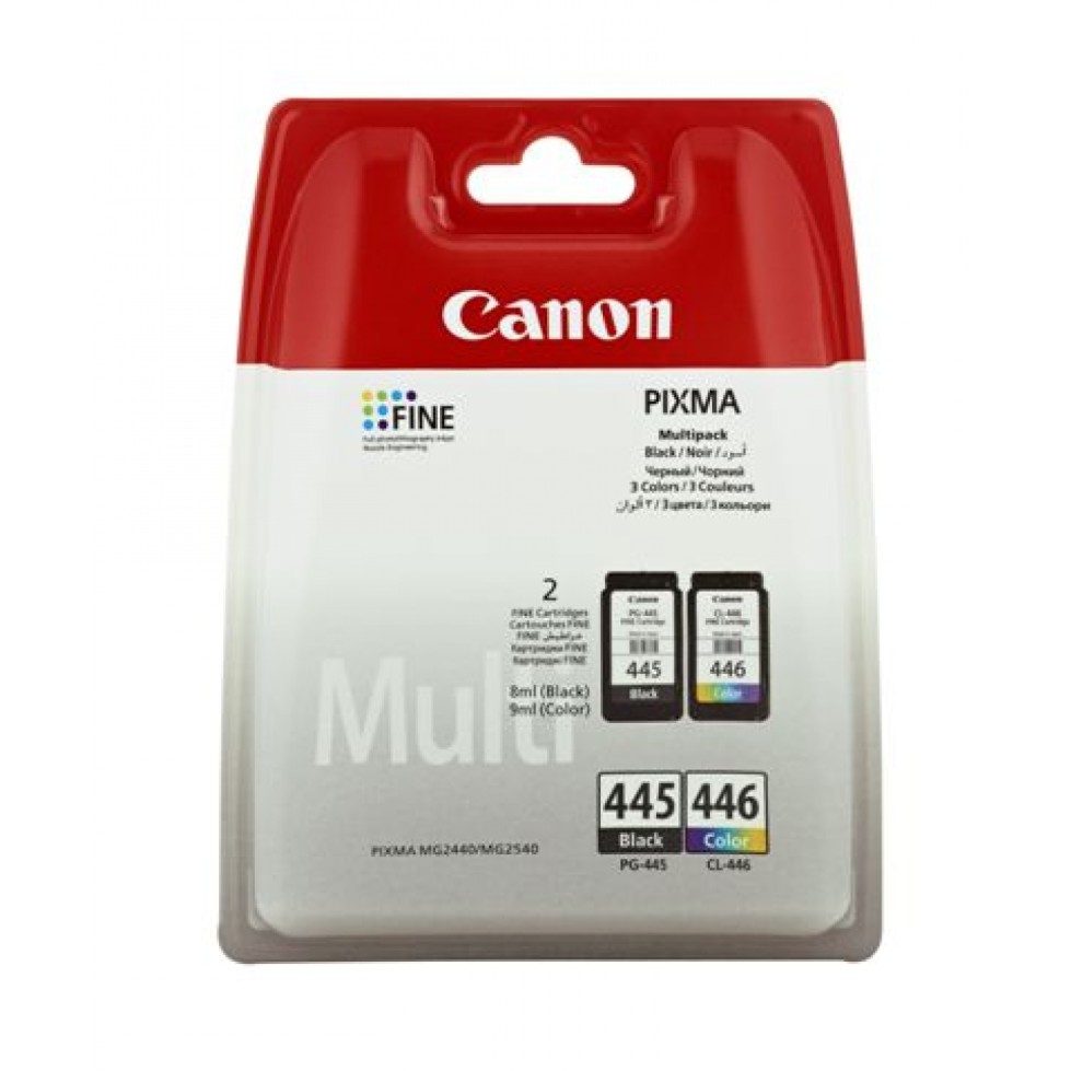 Canon PG-445/CL-446 Multipack Ink Cartridge - Black & Tri-Color