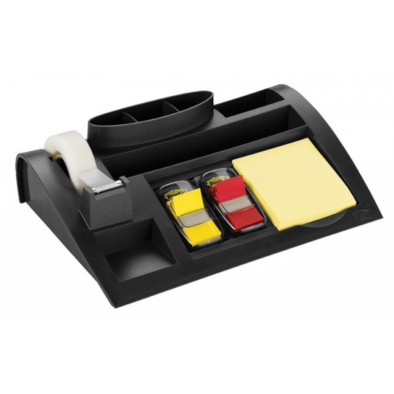 3M Post-it C50 Desk Organiser - Black (pc)