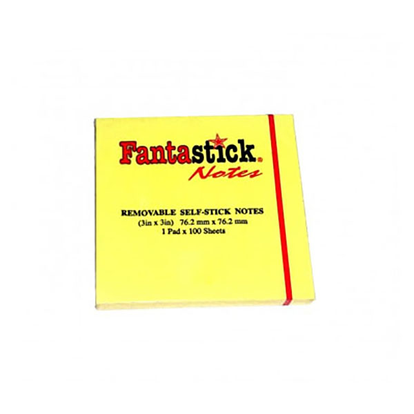 Fantastick FK-N303 Sticky Notes 3 x 3in Yellow (pc)