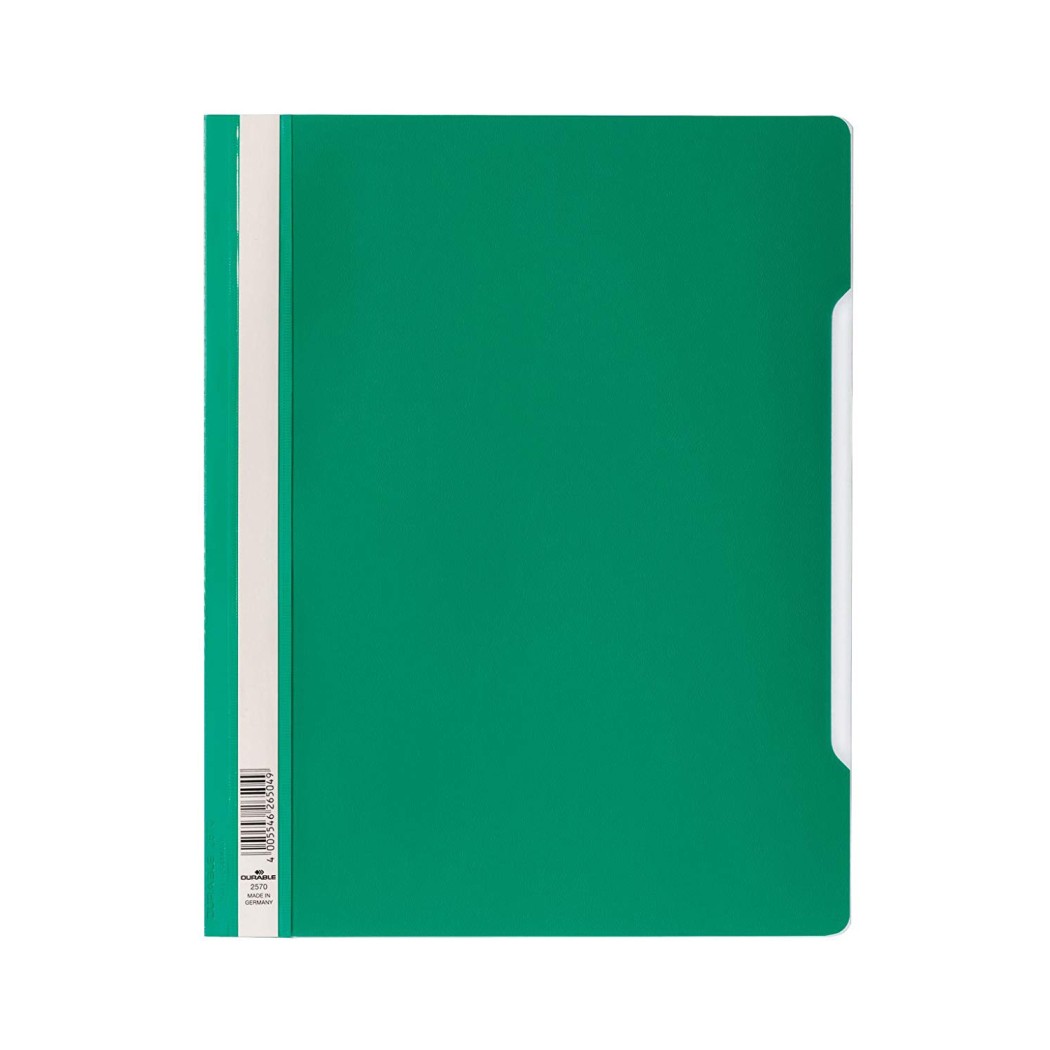 Buy Durable 2570 Clear View Folder A4 - Green (pkt/50pcs) Online ...
