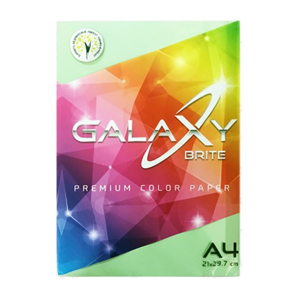 Galaxy Brite Premium Color Paper 80gsm A4 - Green (ream/500s)