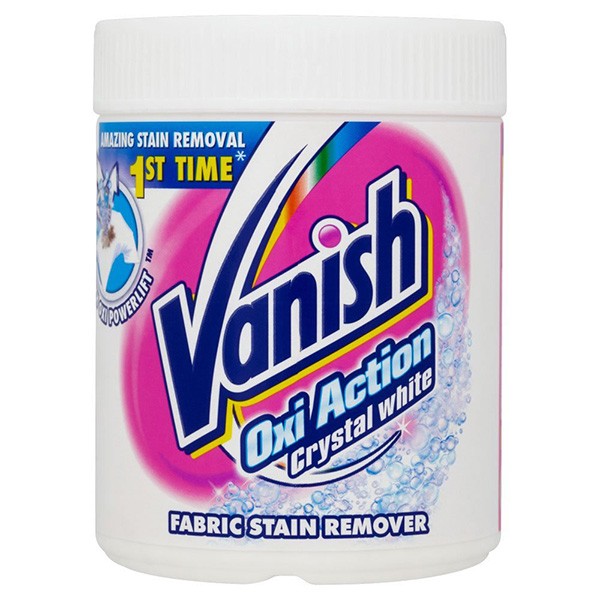 Vanish Oxi Action Crystal Whites Powder Stain Remover - 900g