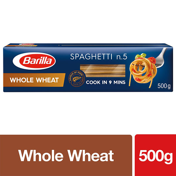 Buy Barilla Whole Wheat Spaghetti Pasta 500gm Online AED 10.75 from