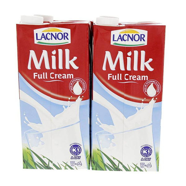 Lacnor Full Cream Milk - 4x1Ltr