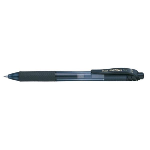 Pentel EnerGel-X Retractable Gel Roller Pen 0.7mm BL107 - Black (pc)