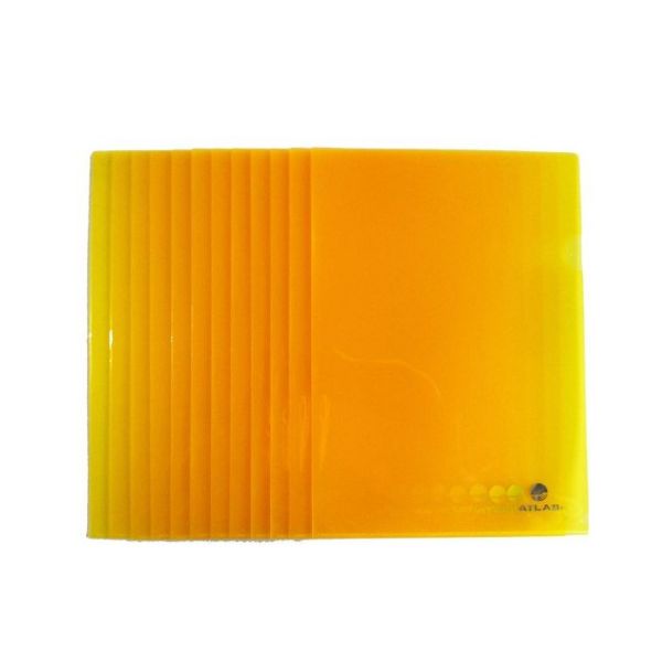 Atlas L Shape Folder A4 - Yellow (pkt/12pcs)