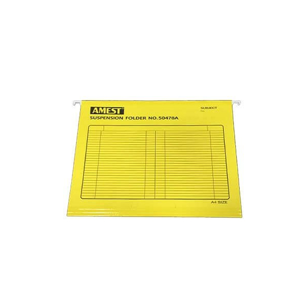 Amest 78A Hanging File FS - Yellow (pkt/50pcs)