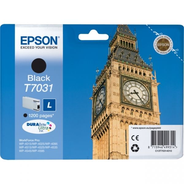 Epson T7031 L Ink Cartridge - Black