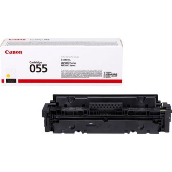 Canon 055 Toner Cartridge for Mf743 / Mf741 Printer - Yellow