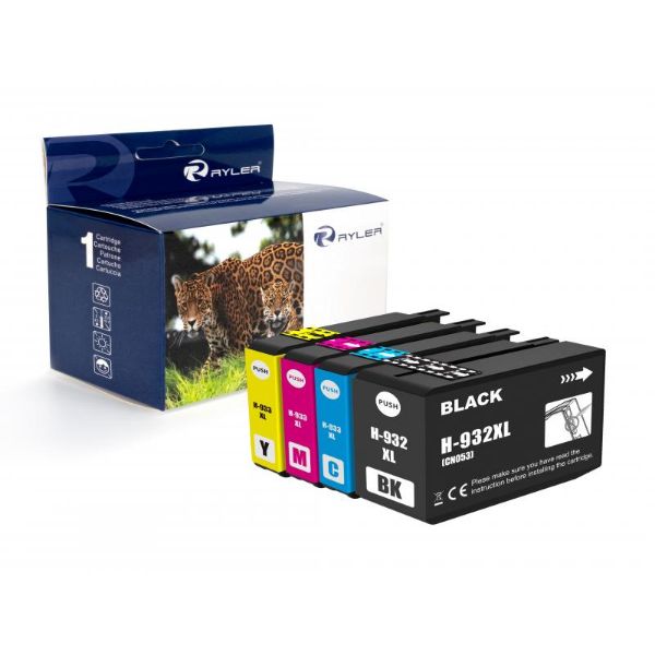 Ryler Compatible HP 932XL Ink Cartridges - Black