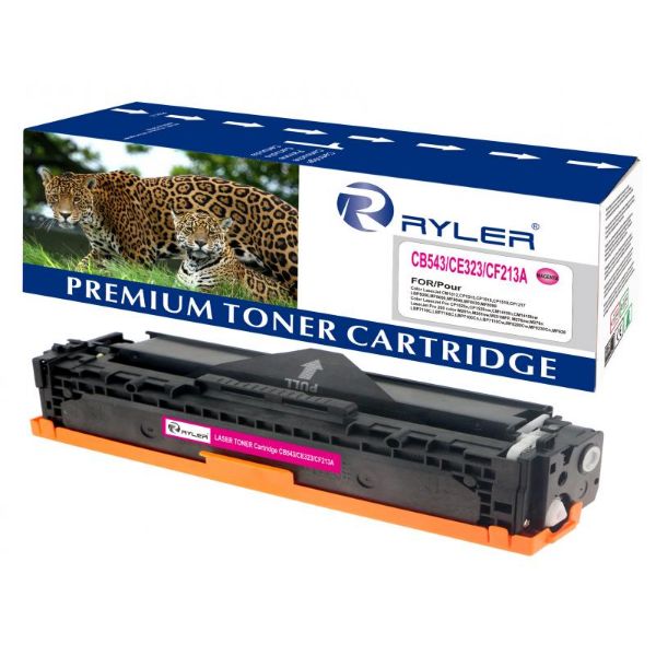 Ryler Compatible HP 125A (CB543A) / 128A (CE323A) / 131A (CF213A) Canon CRG 716 / CRG 731 Toner Cartridges - Magenta