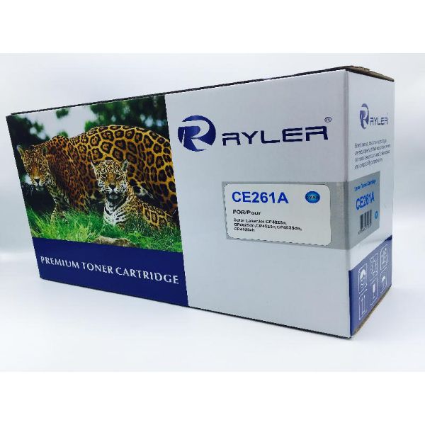 Ryler Compatible HP 648A (CE261A) Toner Cartridges - Cyan