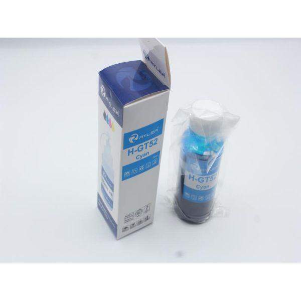 Ryler Compatible HP GT52 Ink Bottle Refill - Cyan