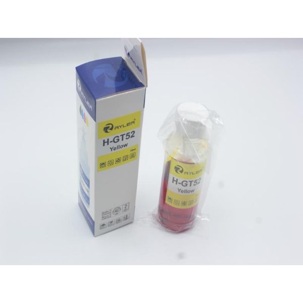 Ryler Compatible HP GT52 Ink Bottle Refill - Yellow