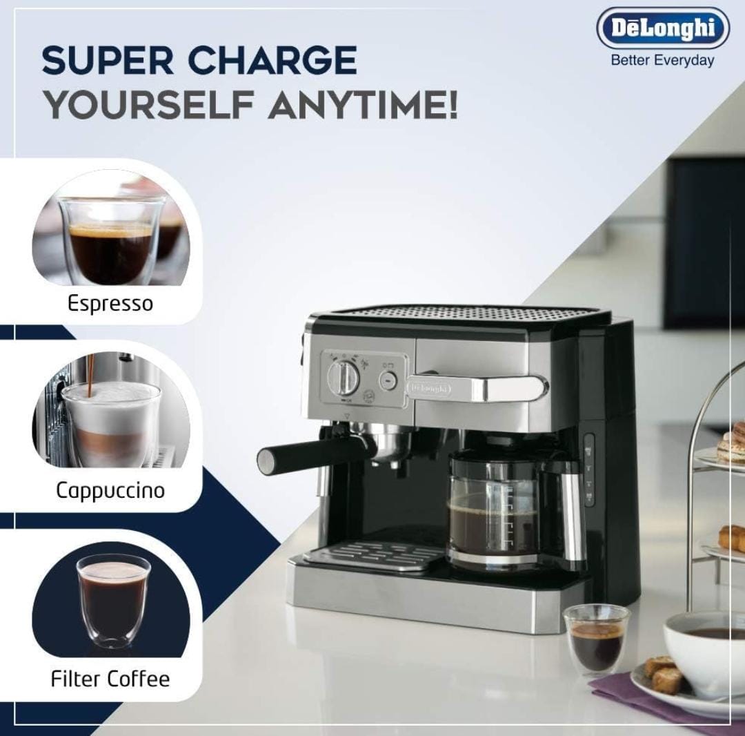 DeLonghi Espresso and Filter Coffee Machine