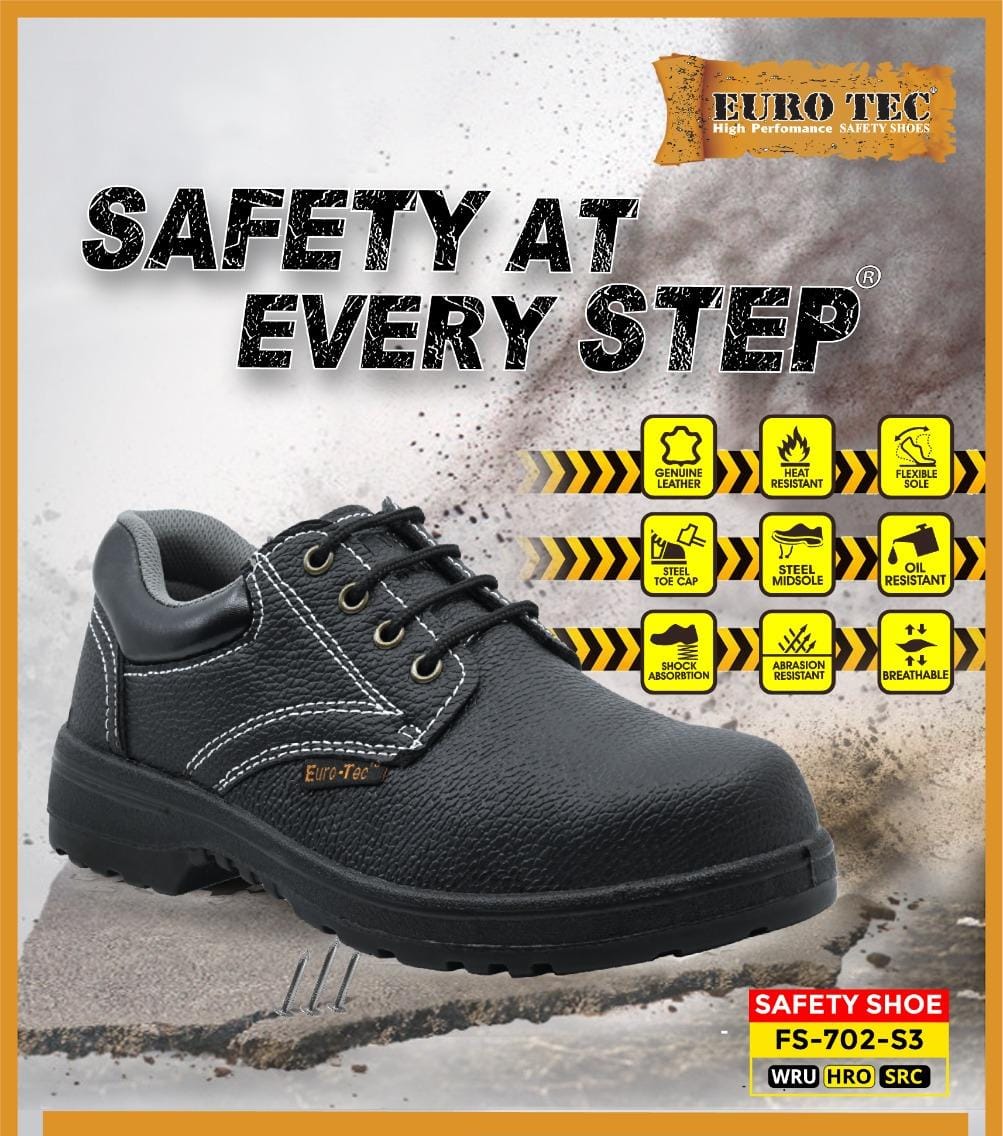 Euro Tech Safety Shoes High Performance FS 702 S3 Black