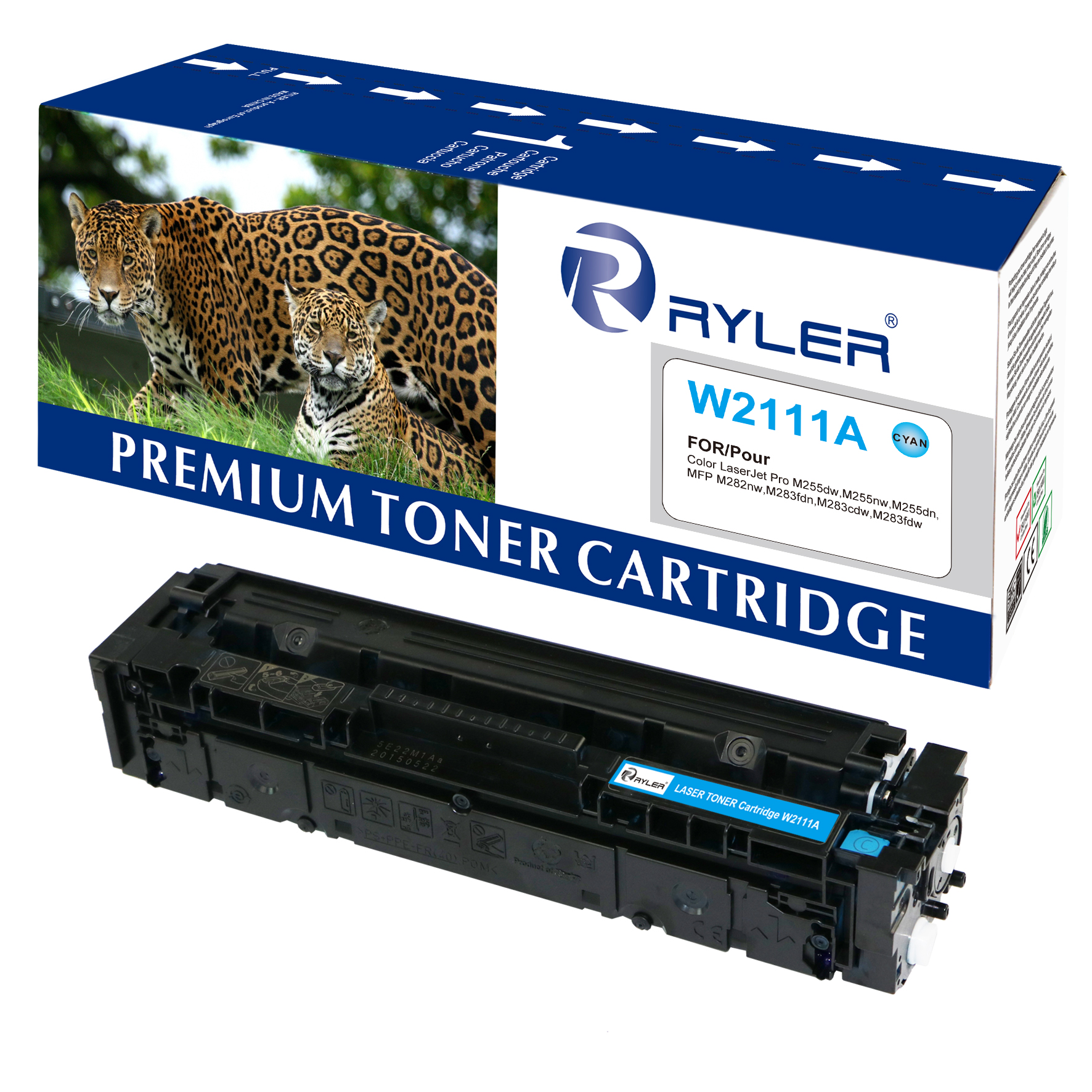 Ryler 207A Compatible Toner Cartridge W2211A - Cyan