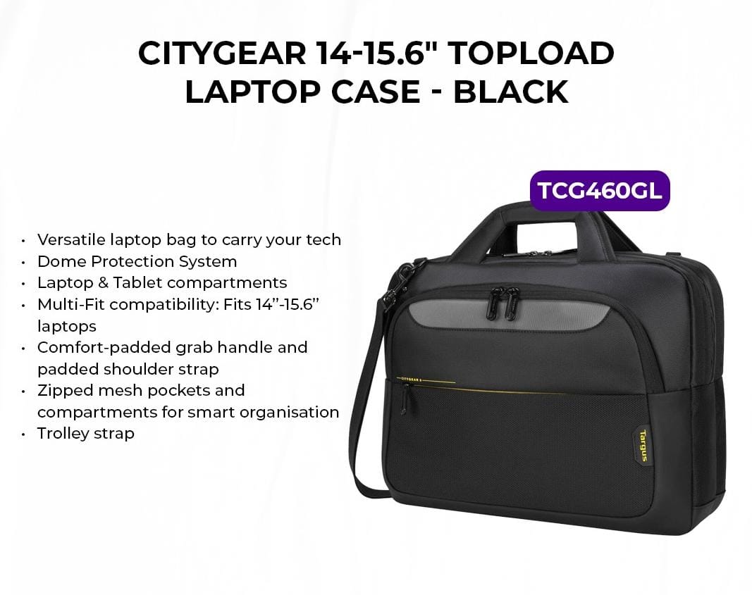 Targus Citygear 14 - 15.6inch Topload Laptop Case Bag