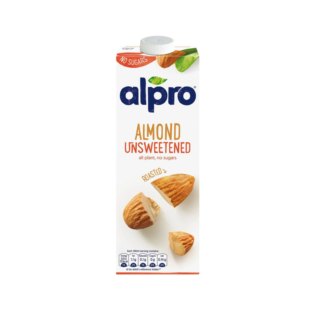 ALPRO UNSWEETENED ALMOND MILK- 1 LTR