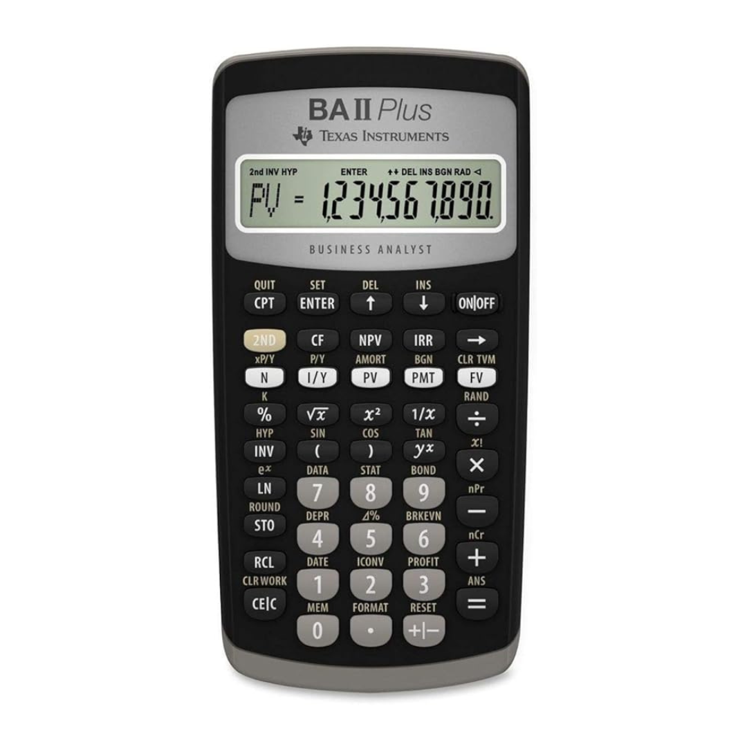 Texas Instruments BA II Plus Financial Calculator