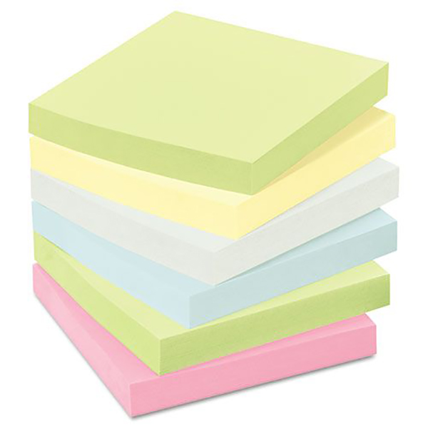 Post-it Notes Pads 654 Pastel Pastel Assorted 3x3 inch