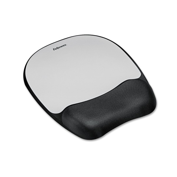 Memory Foam & Rubber Mouse Pad For Computer Home & Office Black Color