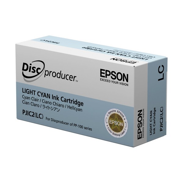 Epson PJIC2(LC) Ink Cartridge for PP-100 Discproducer Auto Printer - Light Cyan