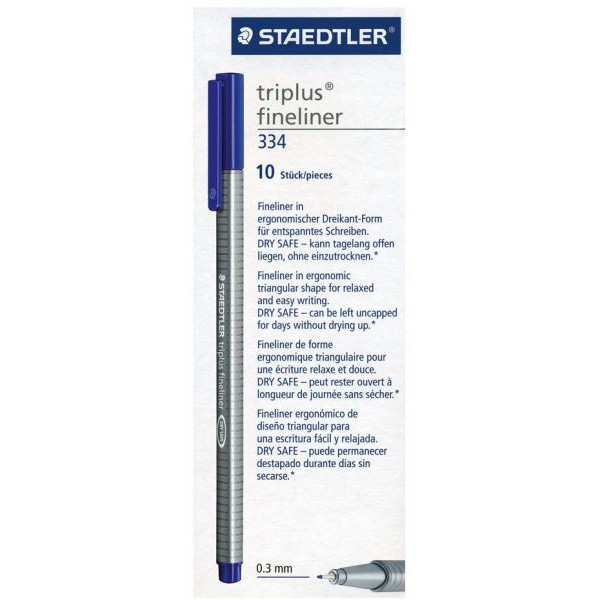 Staedtler TriPlus Fineliner Pen - Blue