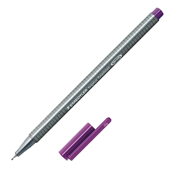 Staedtler triplus fineliner pens with box, ergonomic triangular barrel,  Deluxe Edition